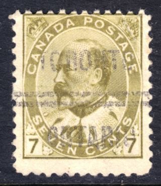 Canada Precancel 3 - 92 7c Olive Bistre,  1903 - 08 Kevii Toronto,  Vg,