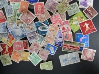 200,  Japanese Postage Stamp Lot 1800 ' s - 1980 ' s Hinged Japan Sen 5
