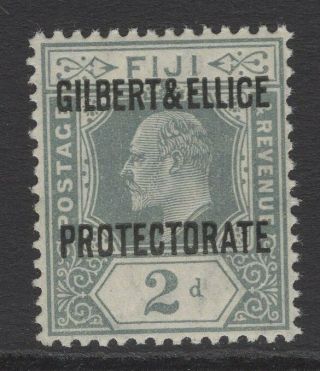 Gilbert & Ellice Is.  Sg3 1911 2d Grey Mtd