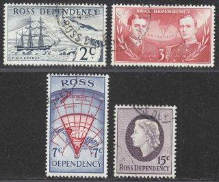 Zealand Ross Dependency 1967 Qeii Decimal Currency Set Sg5 - 8 Cat £25