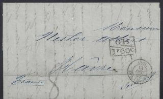 Haiti - Pre - Philatelic Cover From Port - Au - Prince To Le Havre,  France,  1860