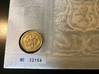 Royal Coin Cover - 1999 Parliament For Scotland W/BU £1 Coin.  Scarce. 2
