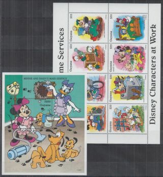 V307.  Guyana - Mnh - Cartoons - Disney - Mickey - Donald - Goofy -