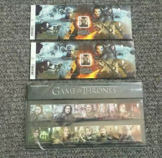Game Of Thrones Presentation Pack Royal Mail,  Mini Sheet,  2 Mini - 25 Stamps