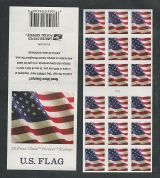 2017 5162 U.  S.  Flag Atm Pane Of 18 5162a Mnh