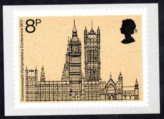 Gb 1973 Parliamentary Conference Phq3 Card Ws14494