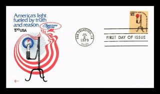 Dr Jim Stamps Us Truth Reason Americana High Value Fdc Cover Craft Scott 1610