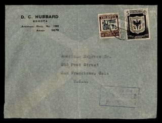 Dr Who 1938 Colombia Bogota Airmail To Usa E53489
