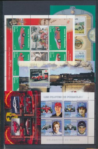 Ab6 - 2643 World Racing Sports Old - Timers Cars Good Sheets Mnh