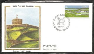 Canada Sc 988 Halifax Citadel,  Nova Scotia Fdc.  Colorano Silk Cachet