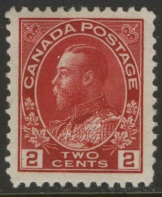 Canada 106 1917 2c Carmine King George V Admiral Vf Mph Cv $40
