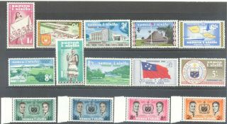 Samoa 1962/67 Independent Issues Mnh
