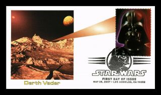 Dr Jim Stamps Us Darth Vader Star Wars First Day Cover Pictorial Cancel