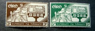 Ireland Stamp Scott 169,  170 Constitution Type Of 1937 1958 Mh L275