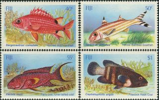 Fiji 1985 Sg706 - 709 Fish Set Mnh