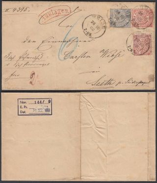 Germany North German Conf.  1868 - Cover Heide 36372/6