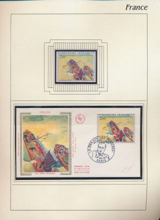 Xb71578 France 1972 Derain Art Paintings Fdc Used/mnh