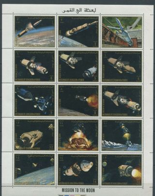 Od 1968.  Yemen.  Space.  Mission To The Moon.  Mnh.