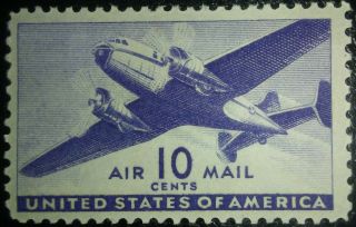 Travelstamps: 1941 - 44 Us Stamps Scott C27 Transport Issue,  Mnh,  Orig Gum