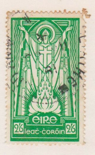 (q51 - 3) 1937 Ireland 2/6d Green St Patrick (toning) (c)