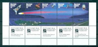 Marshall Islands 1985 Compl.  Set 5 Stamps Mnh Halley 