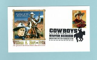 U.  S.  Fdc 4448 Graebner Cachet - William S.  Hart Cowboys Of The Silver Screen
