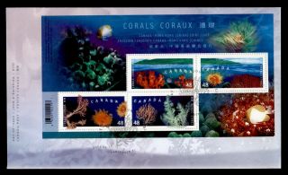 Dr Who 2002 Canada Hong Kong Joint Issue Coral S/s Fdc C123402