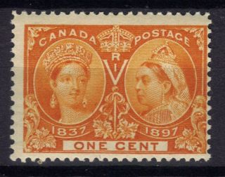 Stamps Canada Scott 51 Cat $50.  00 1c Orange Jubilee Mnh Ref 664 810