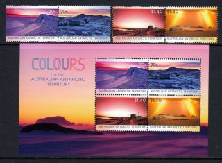 Aat 2015 Colors Of The Antarctic Set & Souvenir Sheet