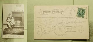 Dr Who 1907 Kerrs Creek Va Dpo Doane Cancel? Postcard To Mcclung Va Dpo E55620