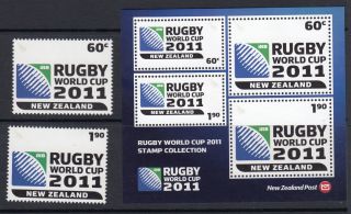 Zealand :2010 Rugby World Cup Set,  Min.  Sheet Sg3234 - 5,  Ms3236 Mnh