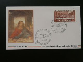 Paintings Leonardo Da Vinci Last Supper 1998 Fdc Italy 87628