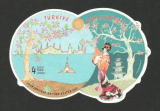 Turkey 2019 Year Of Turkish Culture In Japan Imperf.  Souvenir Sheet 1 Stamp