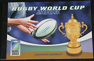 Australia 2003 Rugby World Cup Exclusive Souvenir Booklet By Auspost Um Stamps
