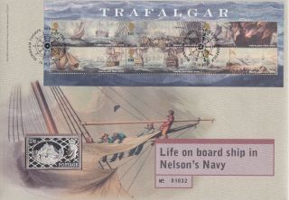 Gb Stamps First Day Cover 2005 Trafalgar With Solid Silver Ingot Buy It Now