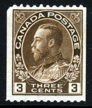 Canada King George V 1918 3 Cents Brown Coil Stamp 12 X Imperf Sg 218a