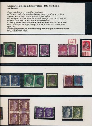 Germany 1945 Liberation Overprints Surcharges Mnh X 24 (mt 598