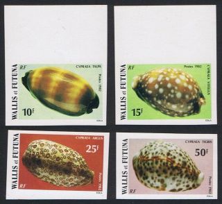 Wallis And Futuna Sea Shells 4v Imperf Mnh Sg 401=406 Sc 288=293
