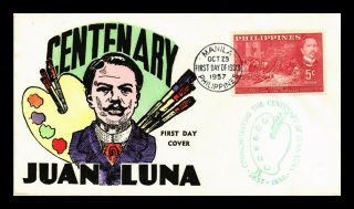 Dr Jim Stamps Centenary Juan Luna First Day Issue Philippines Cover