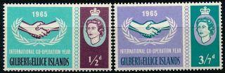 Gilbert And Ellice Islands 1965 International Co - Operation Year Mm