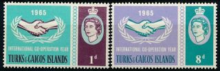 Turks And Caicos Islands 1965 International Co - Operation Year Mm