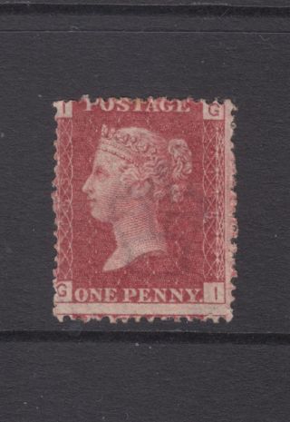 Gb Qv 1d Red Sg43 / Sg44 Plate 158 Penny Red Gi 1858 - 79 Hinged Stamp Pl158