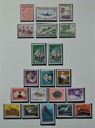 Cocos (keeling) Islands Stamps Selection Of Issues On Page (z9)
