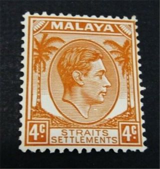 Nystamps British Straits Settlements Stamp 240a Og H $50