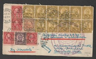 Usa 1929 Zeppelin Flight Cover To Germany