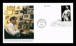 Dr Jim Stamps Us Roy Acuff Country Music Legend Fdc Cover Nashville Tennessee