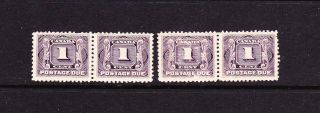Canada.  Postage Due,  2 X Pairs Of 1 Cent.  N/h/mint.