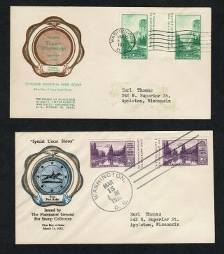 Rice Cachet - First Day Covers - 769 - 770 Cross - Gutter Pairs Special Printing
