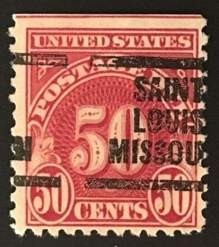 Saint Louis,  Missouri Precancel - 50 Cents Postage Due (u.  S.  J76) Mo