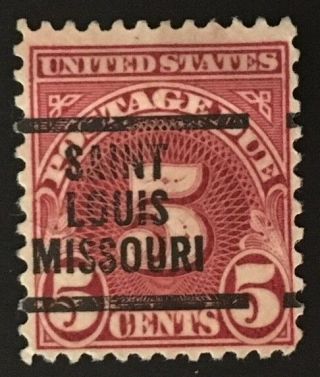 Saint Louis,  Missouri Precancel - 5 Cents Postage Due (u.  S.  J83) Mo